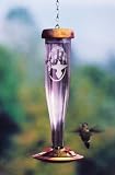 Schrodt Designs Model HBLA-E Amethyst Etched Hummingbird Feeder