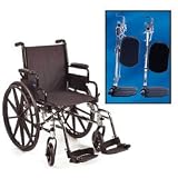 Invacare 9000SL Wheelchair, Black Nylon with Legrests
