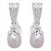 14K white gold Kalama Freshwater cultured pearl earrings