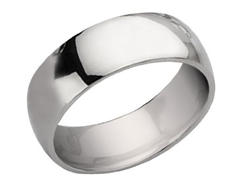 Men's 8mm Stainless Steel Wedding Band