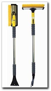 SubZero Snow Broom with 60 Quick Lock Extension Pole