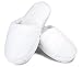 Aquis White Terry Microfiber Slippers