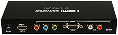 RuiLida HDMI HDCP to VGA YPbPr 5RCA Audio L/R SPDIF Converter Adapter 1080P