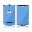 Solid State Blue Design Protective Skin Decal Sticker for Motorola RAZR V3xx Cell Phones