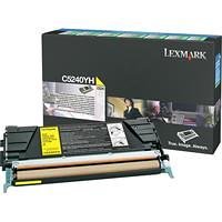 Lexmark C5240YH High yield return program laser toner for lexmark c524/c532/c534, 5k yld, yellow