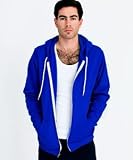 American Apparel F497 Flex Fleece Zip Hoody - Lapis F497 L
