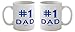 Funny Guy Mugs #1 Dad Ceramic Coffee Mug, White, 11-Ounce