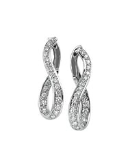 1 CT TW Pair 14K White Gold Diamond Earring