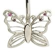 Finders Key Purse Silver Butterfly Key Chain
