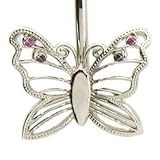 Finders Key Purse Silver Butterfly Key Chain