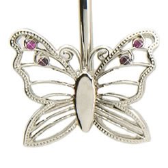Finders Key Purse Silver Butterfly Key Chain