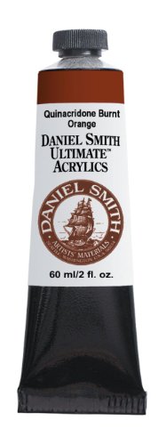 Daniel Smith 60ml Ultimate Acrylic Paint Tube, Quinacridone, Burnt Orange
