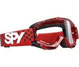Spy Magneto Motorcycle Goggles MC Polka Dot Frame w/Clear AF Lens w/Post, Fixed Foam
