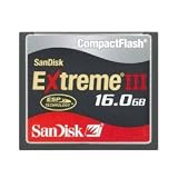 SanDisk SDCFX3-016G-A31 16 GB Extreme III CompactFlash Card (Retail Package)