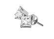 1/2 ctw. Princess Cut Diamond Stud Earring Pair