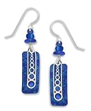 Adajio By Sienna Sky Blue Column Silver Graduated Circles Overlay 7316