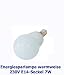Energiesparlampe E14 Sockel 7W 300 Lumen 70mm warmweiss