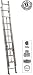 Louisville Ladder AE4224
                           Commercial 24-foot Commercial Grade Aluminum 2-Section D-Rung Extension Ladder