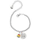 Small 3-D Enamel Candy Corn To The Moon and Back Charm Bracelet