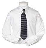 Van Heusen Easy Care Pinpoint Solid Dress Shirt - Point Collar