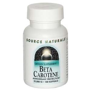 Source Naturals - Beta-Carotene, 25000 IU, 100 softgels by Source Naturals
