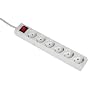 Hama Steckdosenleiste 6fach mit Schalter und Kindersicherung, 3 m, Wei�
