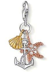 Thomas Sabo Anchor, Starfish & Seashell Charm, Sterling Silver