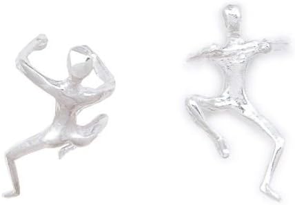 Silverflake -Climbing Man Lg Ear Cuff