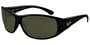 RAY-BAN SUNGLASSES AUTHENTIC MEN'S SHINY BLACK / CRYSTAL GREEN RB4110-601