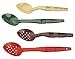 [Item]: Perforated Spoon 13" [Additional Info]: Heavy-Duty Plastic Serving Spoons Are Practically Indestructible. These super-durable serving spoons won't bend, tarnish or dent. Designed with a notched back to rest on pan edges and a hole for hanging wh