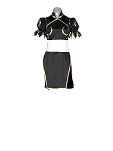 Mtxc Women's Street Fighter Cosplay Costume Chun Li 2nd Kid Size Small Black