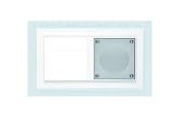 Honeywell D 20.672.022 W MP3 LED-Leuchtrahmen, 2-fach, wei&szlig;es Licht
