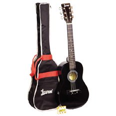 Lauren 30'' Steel String Acoustic Guitar Package - Metallic Black - ( Super Sale !! )