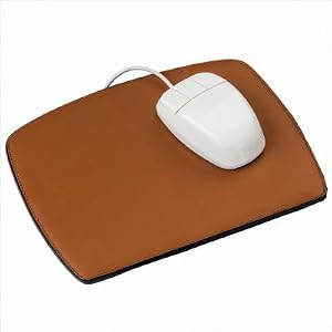 Leather Mouse Pad Color: Black, Customize: Yes
