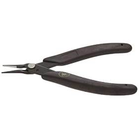 Xuron 450SAS Tweezer Nose Plier with Serrated Static Control Grips