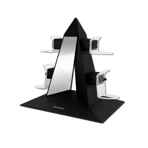 KONNET PS3 and Xbox 360 Power Pyramid Charger - Charging and Storage Dock for Game Controllers