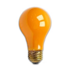 60 Watt Orange Light Bulb Incandescent A19 Orange by Sli