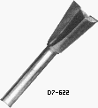 Whiteside D7-750 - Dovetail Bits - 7 Degree Angle - Shank 1/2 - Large Diameter: 3/4 Cutting Depth: 7/8 OAL: 2 5/8
