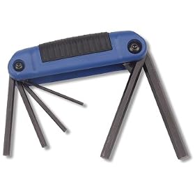 Folding Metric Hex Key Set