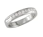 18k White Gold 1/4ctw Round Brilliant Diamond  Band (G, VS2)