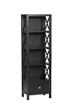 Linon Anna Collection Tall Narrow 5-Shelf Bookcase