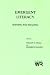 Book Emergent Literacy: Writing and Reading (Writing Research Series, Vol 6)