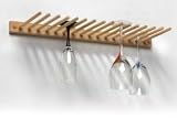 Natural Wood Stemware Rack by Spectrum