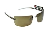 Sundog GLIMPS Designer Golfing Sunglasses (Brown Crystal Frame, Brown Smoke Lens) Square Lens Design