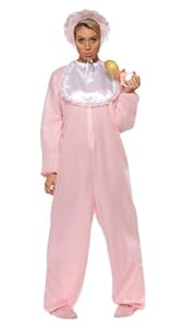 Smiffy'S Adult Baby Romper Suit (Pink)