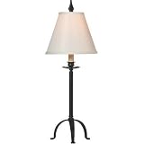 Royce Lighting Coventry Collection Table Lamp, Black Finish and Hardback Shade, 9.8-Inch by 9.8-Inch by 25.5-Inch