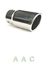 Stainless steel exhaust tip w/ mirror polish finish - Honda Civic 92-95