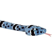 Cuddlekins Plush Blue Rock Rattlesnake: 4.5 foot long Stuffed Snake Toy