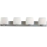 Access Lighting 20644-SAT-OPL Sophia 4 Light Bath Vanity Light in Satin with Opal glass