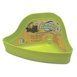 Super Pet Hi-Corner Litter Pan with Locks for Critters (Assorted, 13 Inch L x 10 Inch W x 6 Inch H)